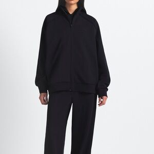 Nike x SKIMS Matte Tricot Oversized Full-Zip Track Jacket black Size XS